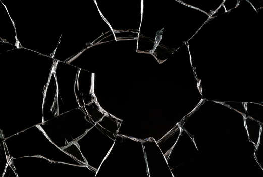 Broken shop glass texture